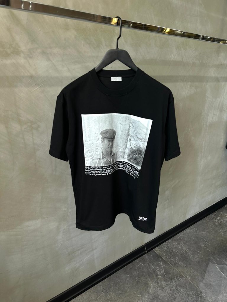 Black Dior history crewneck tee