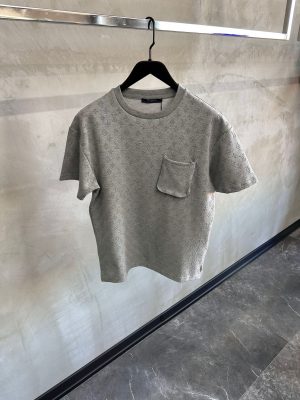 Gray LV LVSE signature 3d pocket monogram tee
