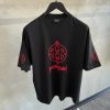 Black balenciaga BB printed tee
