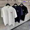 Black kenzo paris bicolor classic two-tone embroidered tee - Image 3