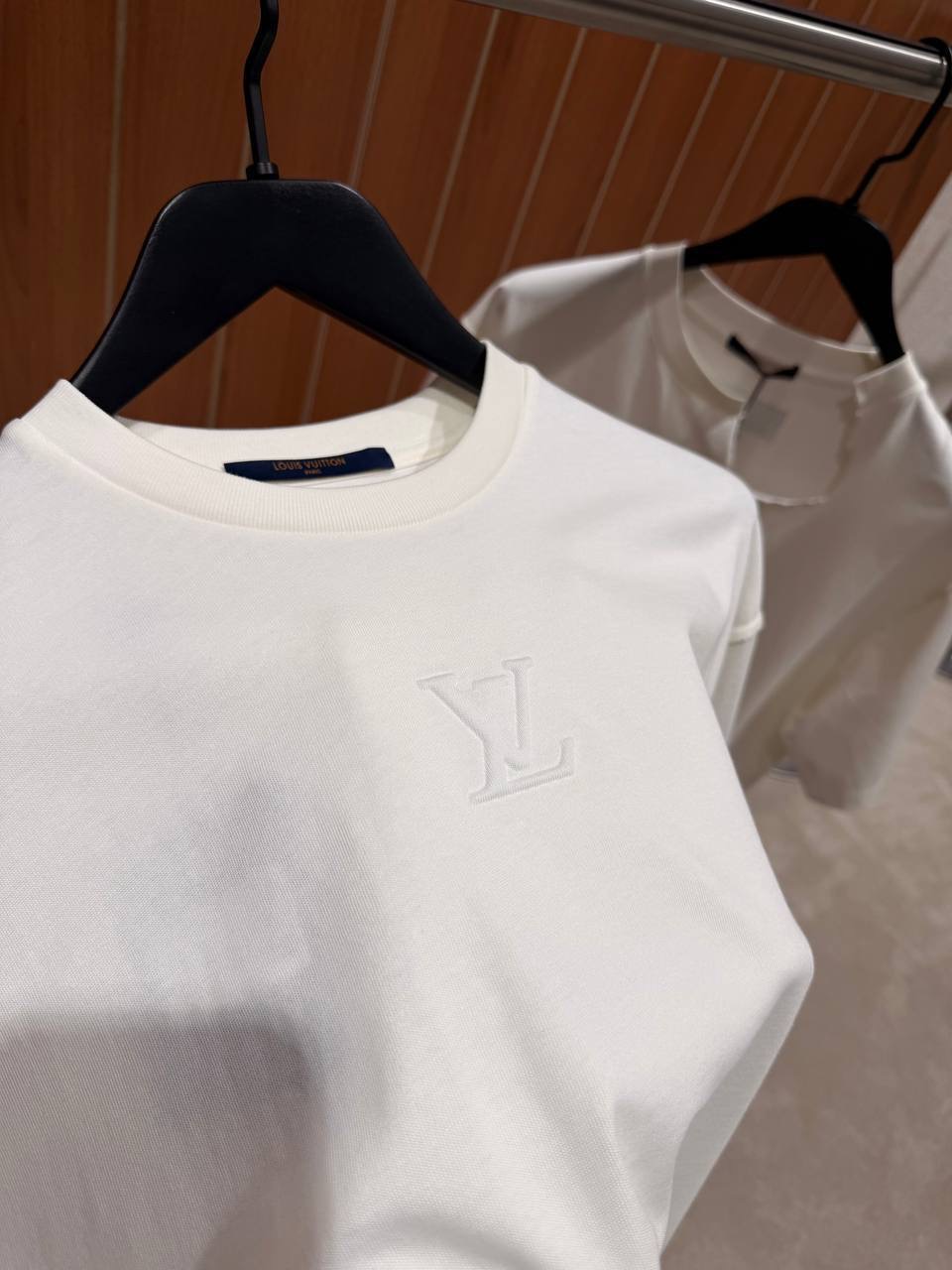 Cream LV embossed tee - Image 5