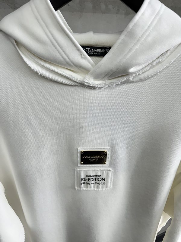 White DG re-edition logo hoodie - Image 4