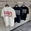 Black kenzo paris bicolor classic two-tone embroidered tee - Image 4