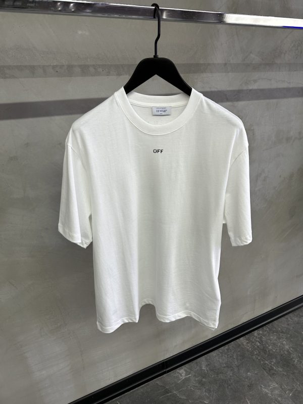 White Off-white Stamp Mary back print cotton tee - Image 2