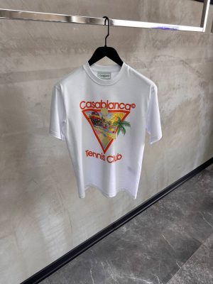 White casablanca tennis club tee