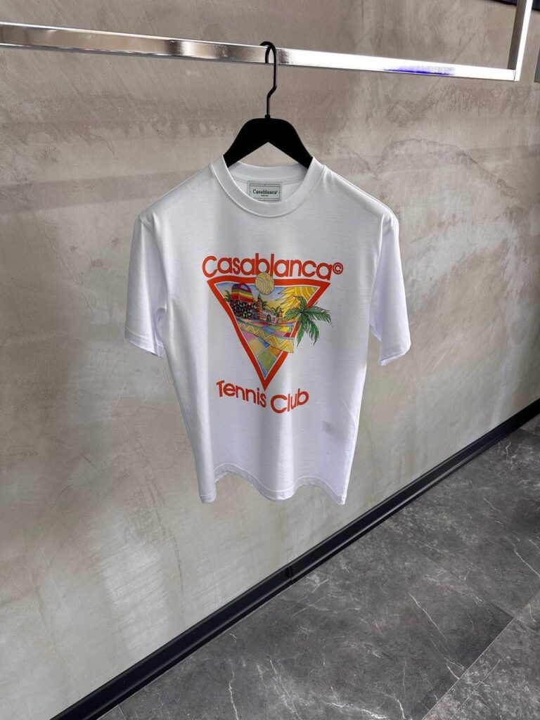 White casablanca tennis club tee