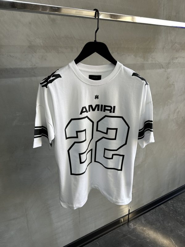 White Amiri 22 mesh cotton tee