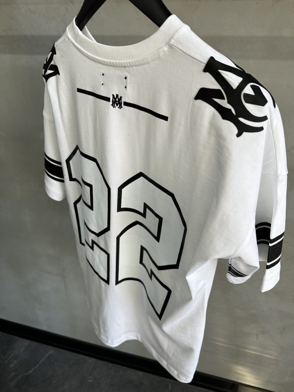 White Amiri 22 mesh cotton tee - Image 4