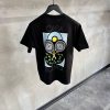 Black casablanca tennis pastel printed cotton tee - Image 2