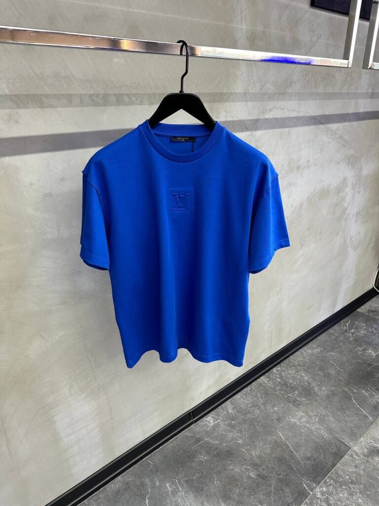 Blue LV embossed tee