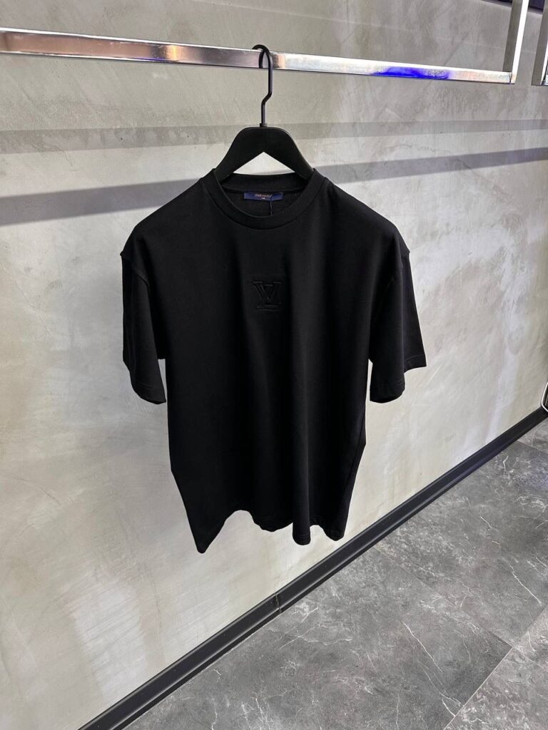 Black LV embossed tee