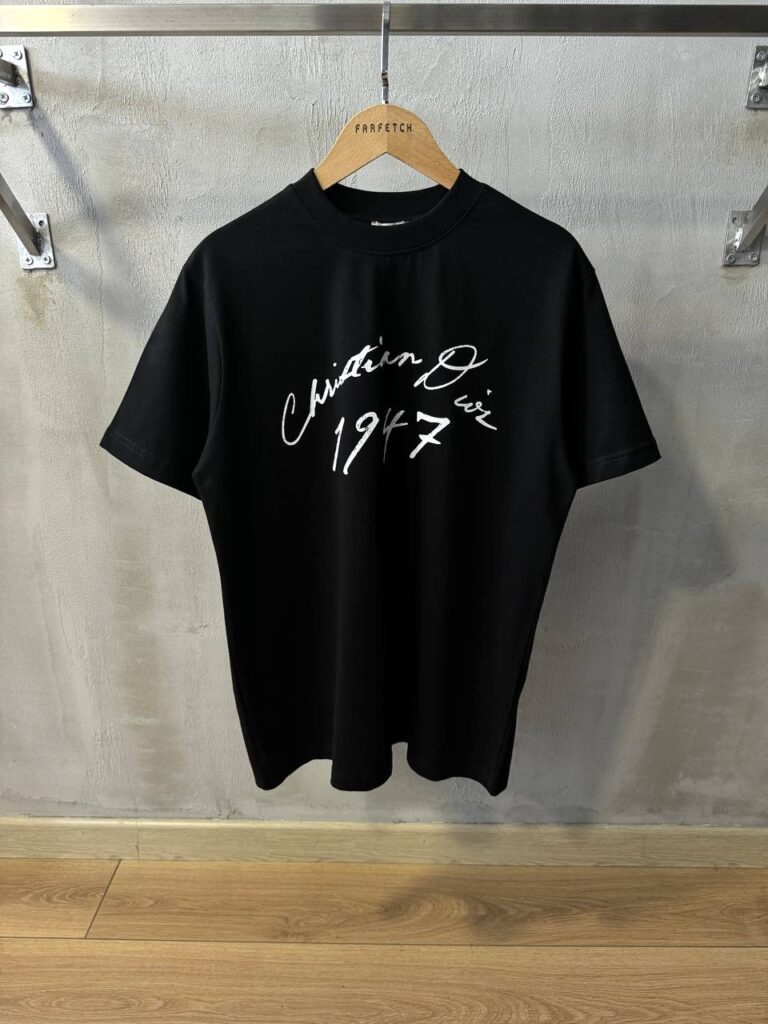 Black CD handwritten relaxed fit tee