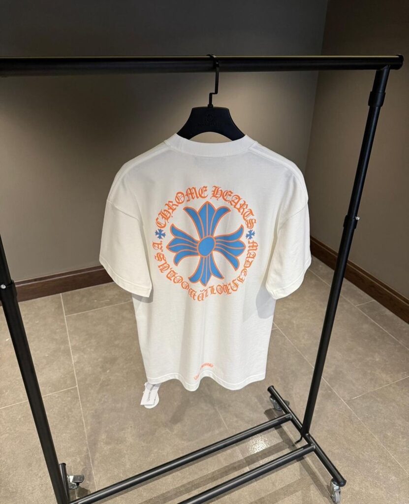 White Chrome Hearts Miami art tee