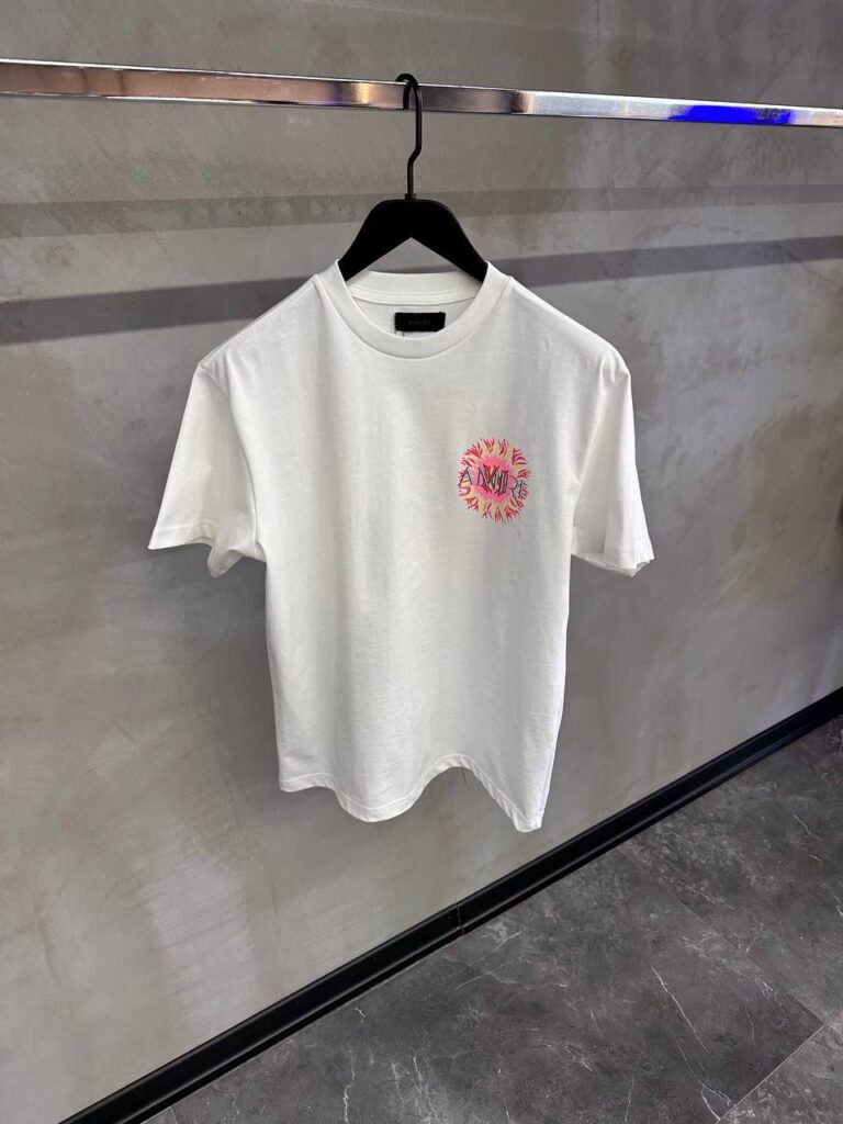 White amiri sun cotton tee