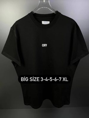 Black off-white scribble diag cotton tee