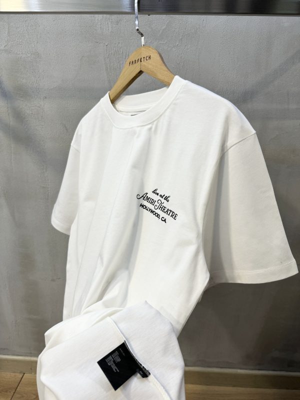 White amiri theater cotton tee - Image 2