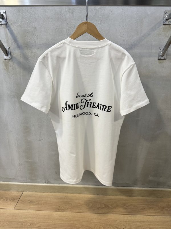 White amiri theater cotton tee - Image 3