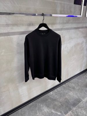 Black Amiri oversized crew neuf cotton sweatshirt