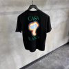 Black casablanca rainbow mushroom cotton tee