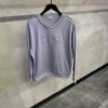 Purple gray dior stone island cotton fleece sweatshirt