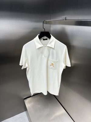 Beige Loro piana cotton polo tee