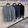 Gray LV gradient cotton hoodie - Image 9