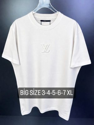 White LV embossed tee (big size)