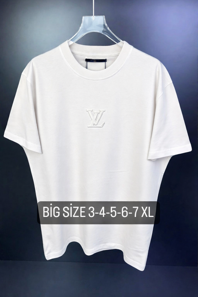 White LV embossed tee (big size)