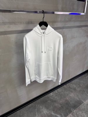 White dior CD icon cotton hoodie