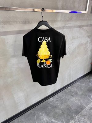 Black casablanca la corbeille d'oranges cotton tee