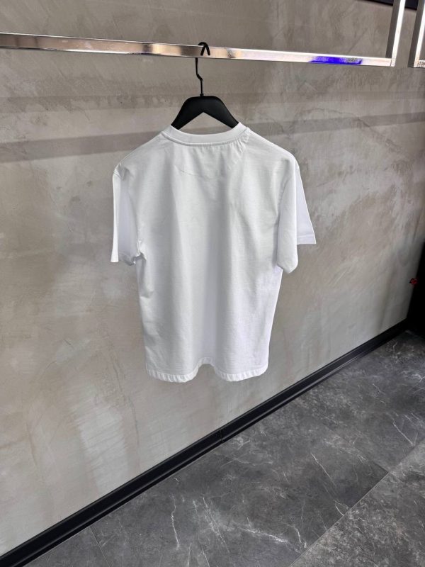 White prada Re-nylon jersey cotton tee - Image 4
