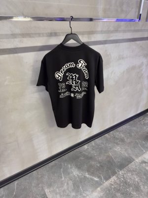 Black amiri dream team cotton tee