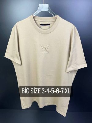 Beige LV embossed tee (big size)