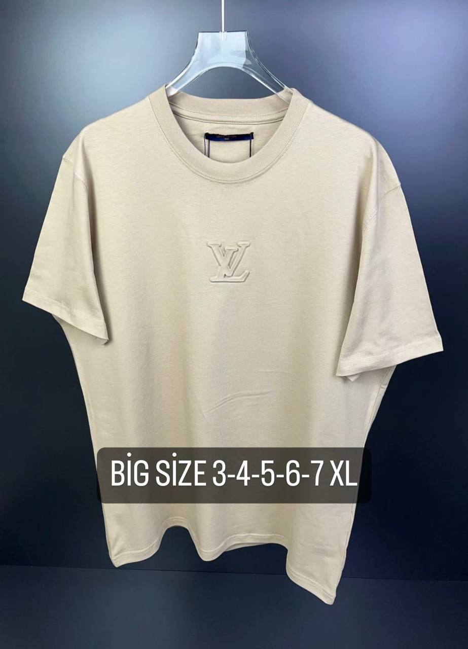 Beige LV embossed tee (big size)