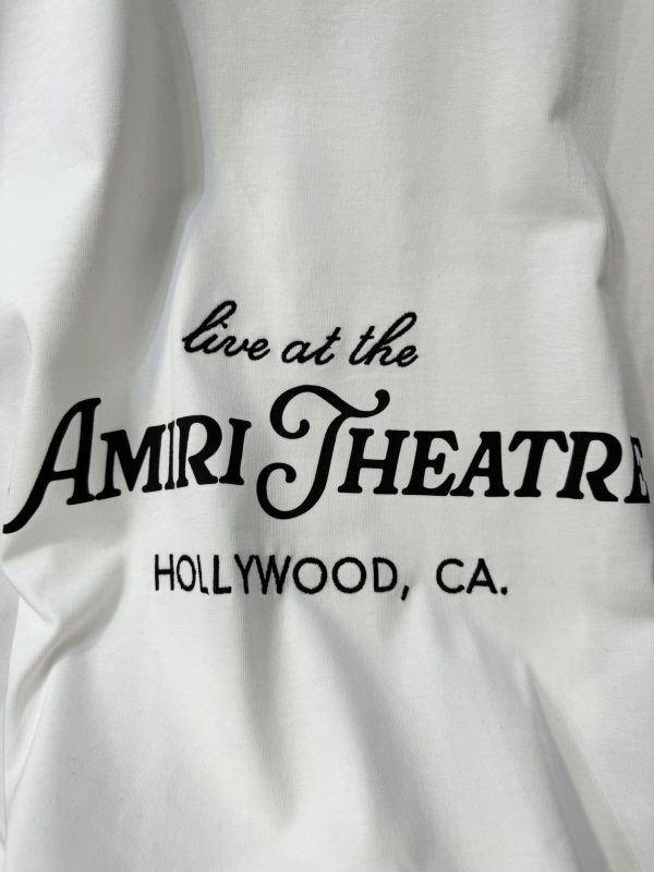 White amiri theater cotton tee - Image 5