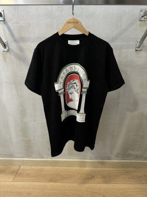 Black casablanca la medaille cotton tee