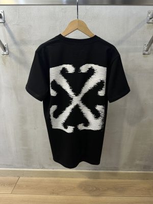 Black off-white windy arrow cotton tee