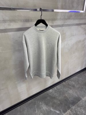 Gray Amiri oversized crew neuf cotton sweatshirt