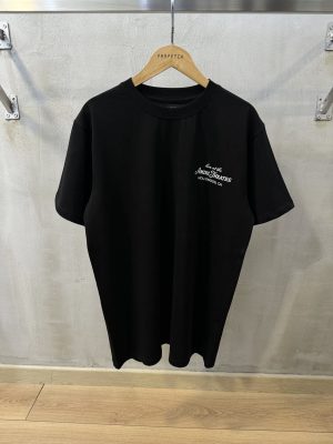 Black amiri theater cotton tee