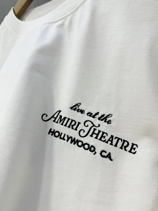 White amiri theater cotton tee - Image 4