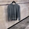 Gray LV gradient cotton hoodie