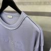 Purple gray dior stone island cotton fleece sweatshirt - Image 2