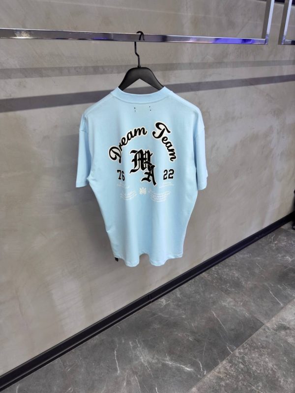 Blue amiri dream team cotton tee