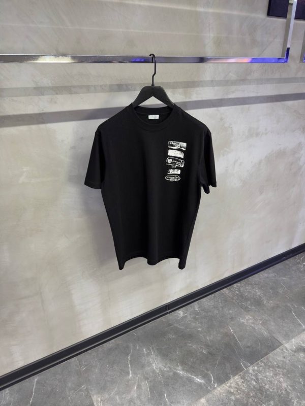 Black dior archives labels cotton tee