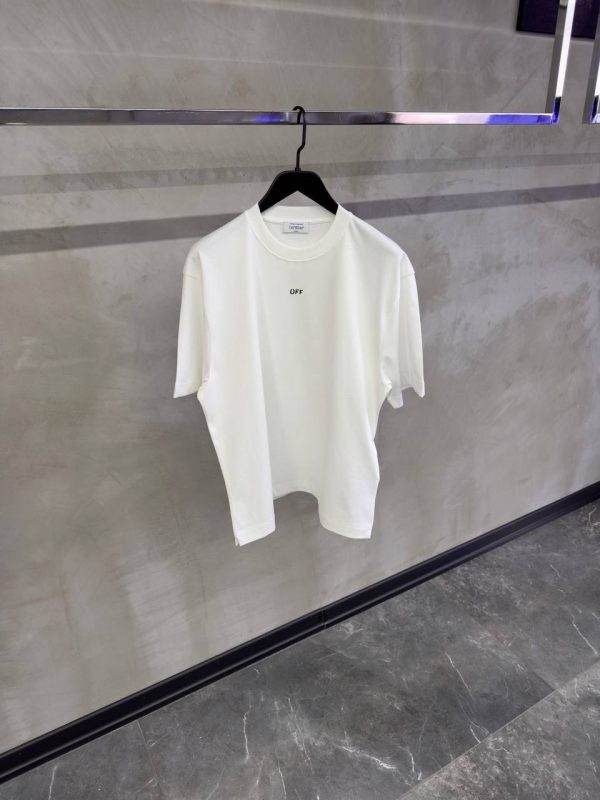 White off-white vibe arrow skate cotton tee - Image 2