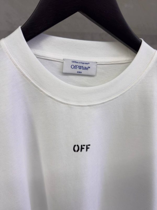 White off-white vibe arrow skate cotton tee - Image 4