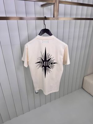 White amiri starburst cotton tee