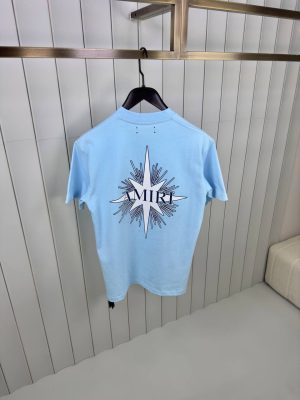 Blue amiri starburst cotton tee