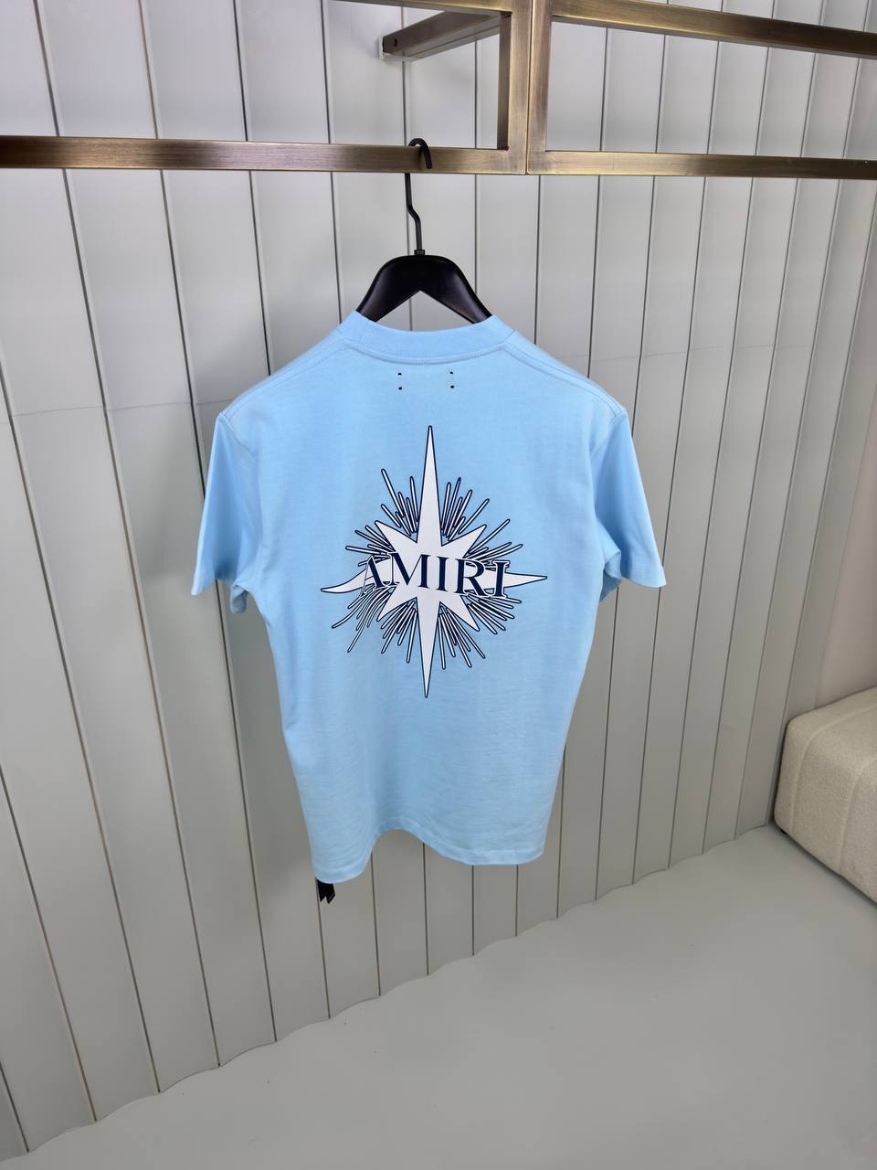 Blue amiri starburst cotton tee