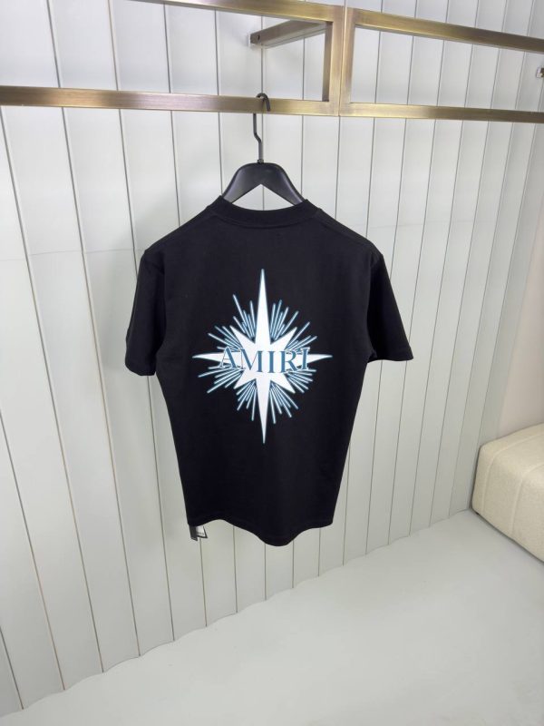 Black amiri starburst cotton tee